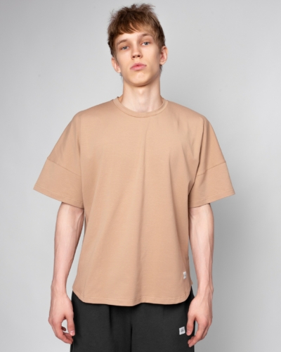 КАРТЕЛЬБ / футболка оверсайз / Gora / беж / муж