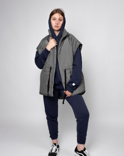 КАРТЕЛЬБ / Жилет утепленный / Com_mode / темно серый / жен