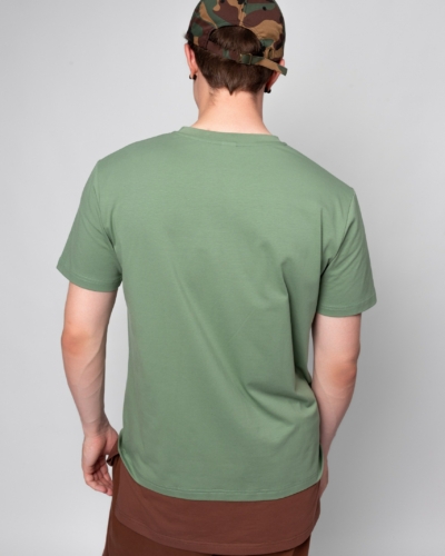 КАРТЕЛЬБ / футболка / Skate 2 / хаки/коричневый / муж