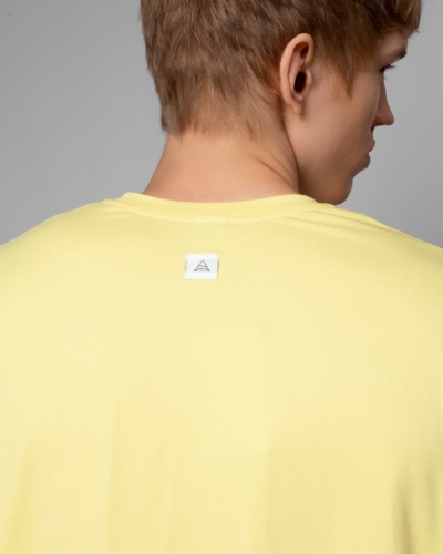 КАРТЕЛЬБ / Футболка оверсайз / Big ГОРЫ МОРЕ / сливочное масло / муж