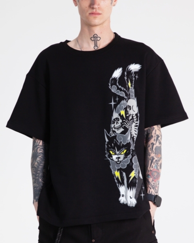 Футболка CIAY Pulse nekomata blk oversize