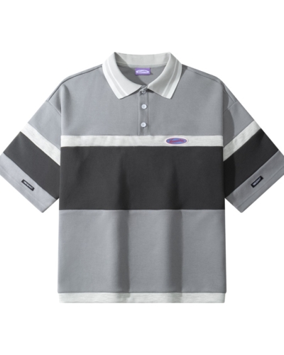 YSH Рубашка поло YMKASHIX серый / темно серый