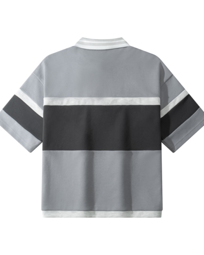 YSH Рубашка поло YMKASHIX серый / темно серый