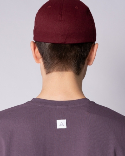 ЯЛК Бейсболка “KRSK” 6277 (винный, вышивка темно серый)