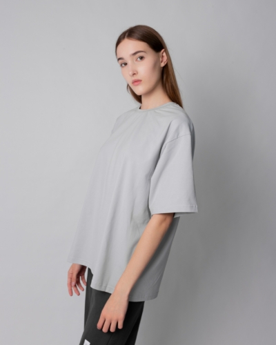 КАРТЕЛЬБ / Футболка оверсайз / Big / серый светлый / жен
