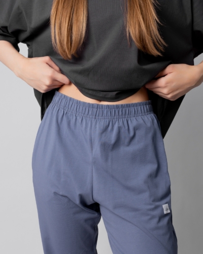 КАРТЕЛЬБ / брюки с подворотом / Blank / Super Light / джинс светлый / жен