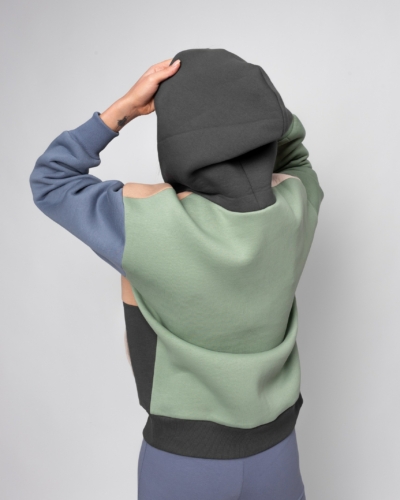 Костюм КАРТЕЛЬБ /колор блок беж серый зеленый джинс. Собери свой комплект