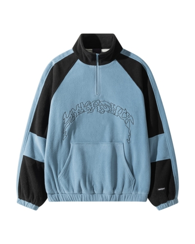 YSH Свитшот YMKASHIX Turbo fleece пыльно синий / черный