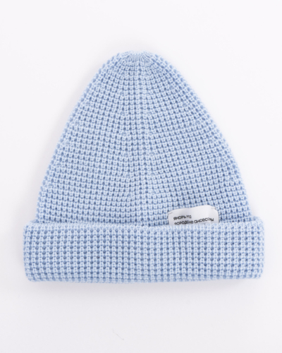 Якорь / шапка Вафелька светло голубая