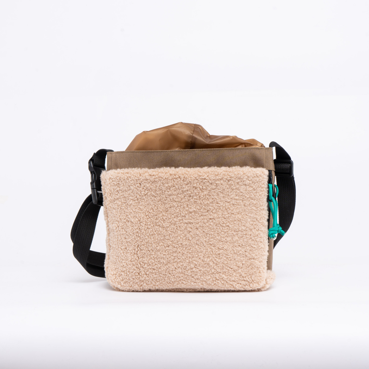 Якорь / сборка мини бежевая шерпа / темно беж нейлон — изображение 4