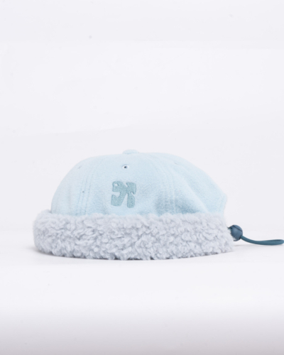 Якорь / докер Портовый голубой флис / голубая шерпа бортик