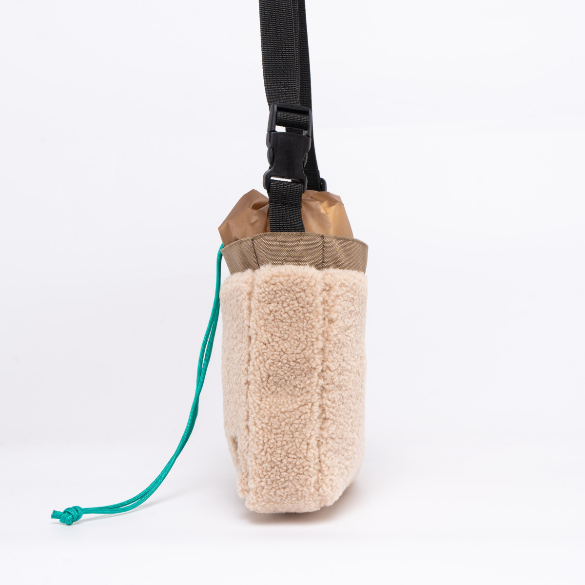 Якорь / сборка мини бежевая шерпа / темно беж нейлон — изображение 3