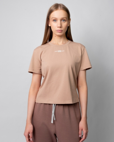 КАРТЕЛЬБ / Футболка мини / Old School ГОРЫ МОРЕ / беж