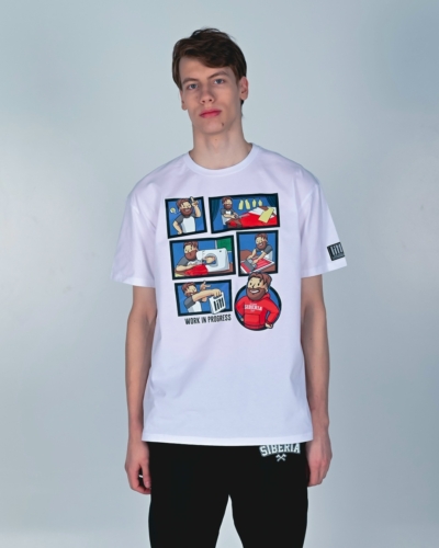 I’m from Siberia / футболка “WIP комикс” / белый