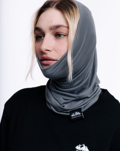 FarEastLocals Снуд / гейтор ультратонкий минус10°C Серый темный