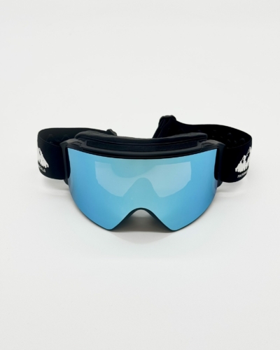 FarEastLocals Маска оптика лыжи снбрд стреп черный/линза синияя + бонус линза