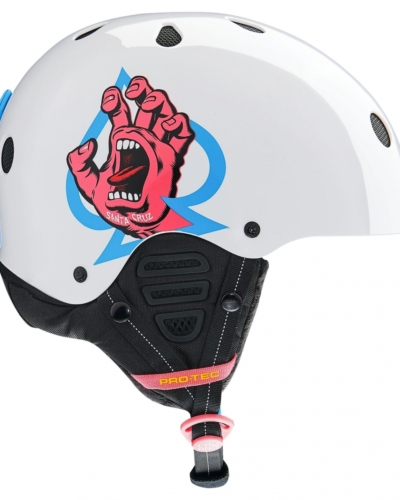 100046 Шлем Pro Tec LOW PRO SNOW HELMET SANTA CRUZ SIGNATURE GLOSS WHIT
