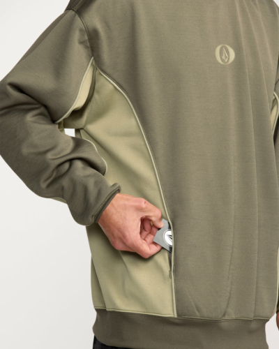 VOLCOM толстовка муж G4152603 VITAL HYDRO P/O MILITARY