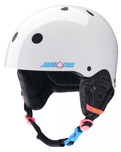 100046 Шлем Pro Tec LOW PRO SNOW HELMET SANTA CRUZ SIGNATURE GLOSS WHIT