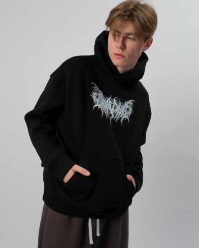 КАРТЕЛЬБ / Толстовка с карманом “Дикая Сибирь” Truth / черный / муж