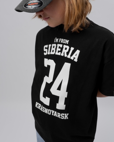 I’m from Siberia / футболка дет “Города Сибири 24” / черный