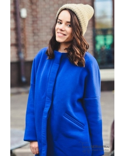 Пальто-кокон WG КАРТЕЛЬБ – Oslo mini logo – джинса