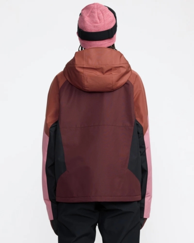 VOLCOM куртка жен снбрд H0452608 AGATE утепленная OXBLOOD