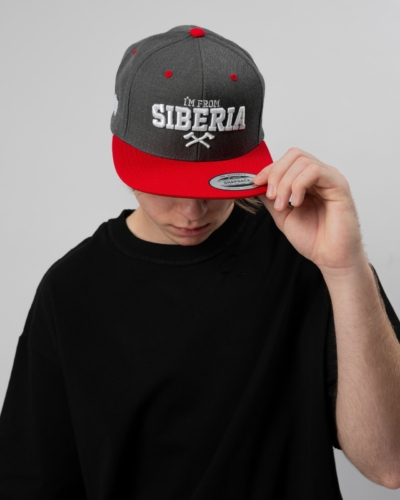 I’m from Siberia / кепка “IFS Axes” / темно серый / красный