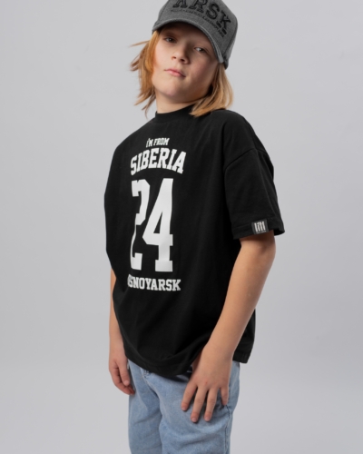 I’m from Siberia / футболка дет “Города Сибири 24” / черный