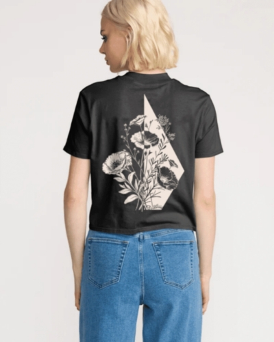 VOLCOM футболка жен B3532500 POCKET DIAL TEE VINTAGE BLACK