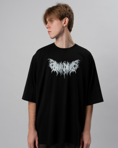 ЯЛК Футболка “Дикая Сибирь” оверсайз / чёрный / муж