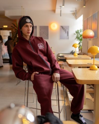 КАРТЕЛЬБ / Брюки широкие / Surf wide / портвейн / муж