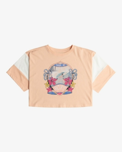 ROXY ERGZT04046 – LETS GET IT STARTED – футболка – PEACH PARFAIT