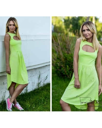 Платье WG КАРТЕЛЬБ – Penny mini logo – лайм