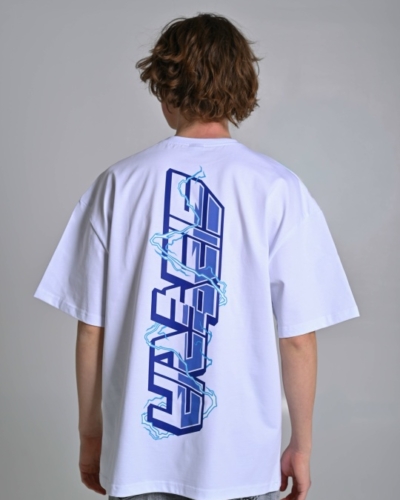 I’m from Siberia / футболка оверсайз “Молния” / белый