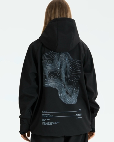 XVOYA анорак укороченный AP Obsidian софтшел / черный