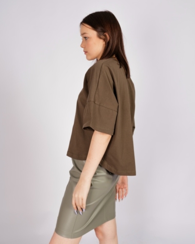 КАРТЕЛЬБ / Юбка / экокожа / хаки