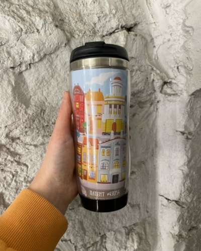 ЯЛК Термостакан герметичный “Проспект Мира Красноярск – лето” 380 мл