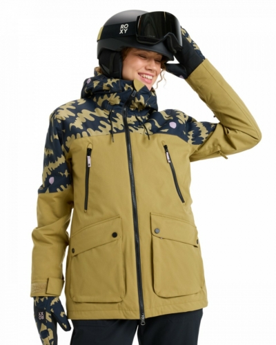 ROXY ERJTJ03515 / STATED / куртка лыжи сноуборд / BEIGE