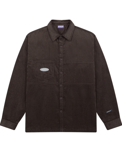YSH Рубашка YMKASHIX Velvet Button темно коричневый