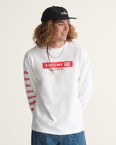 VANS лонгслив VN000SRDWHT1 I Need My LS Tee White