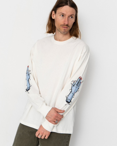 VANS лонгслив VN000ST1C9F1 Dayana Zombie Hand LS T EGRET