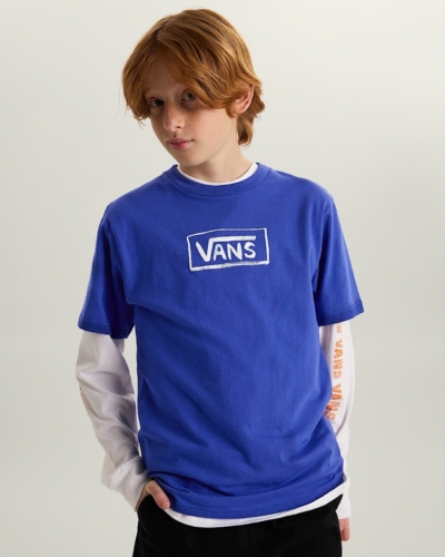 VANS футболка VN000TC9FRX1 Vans On Canvas SS Royal Cobalt