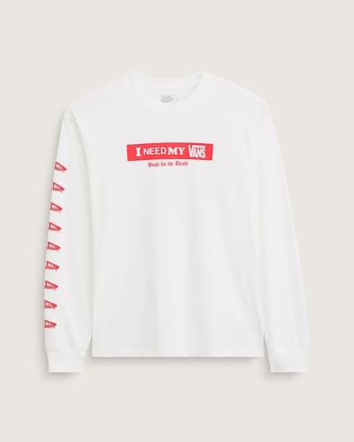VANS лонгслив VN000SRDWHT1 I Need My LS Tee White